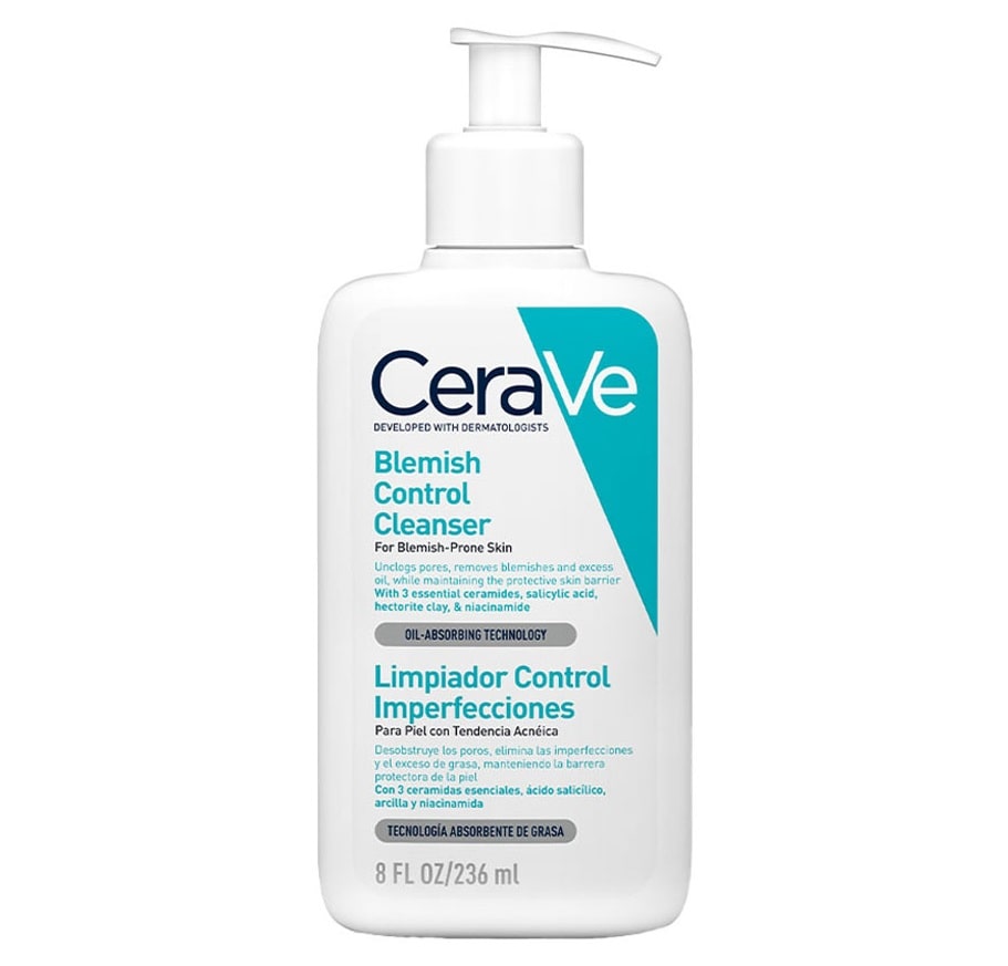 ژل شستشو پوست چرب و آکنه سراوی CeraVe مدل Blemish Control حجم 237 میل
