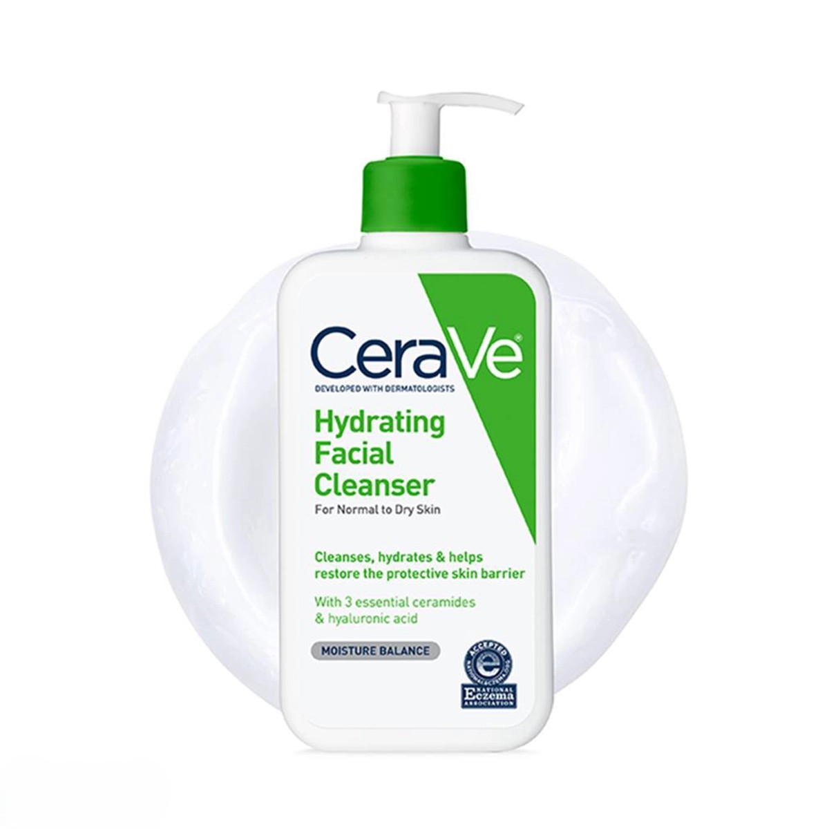 ژل شستشوی آبرسان صورت سراوی ساخت آمریکا حجم 355 میل (CeraVe Hydrating Facial Cleanser)
